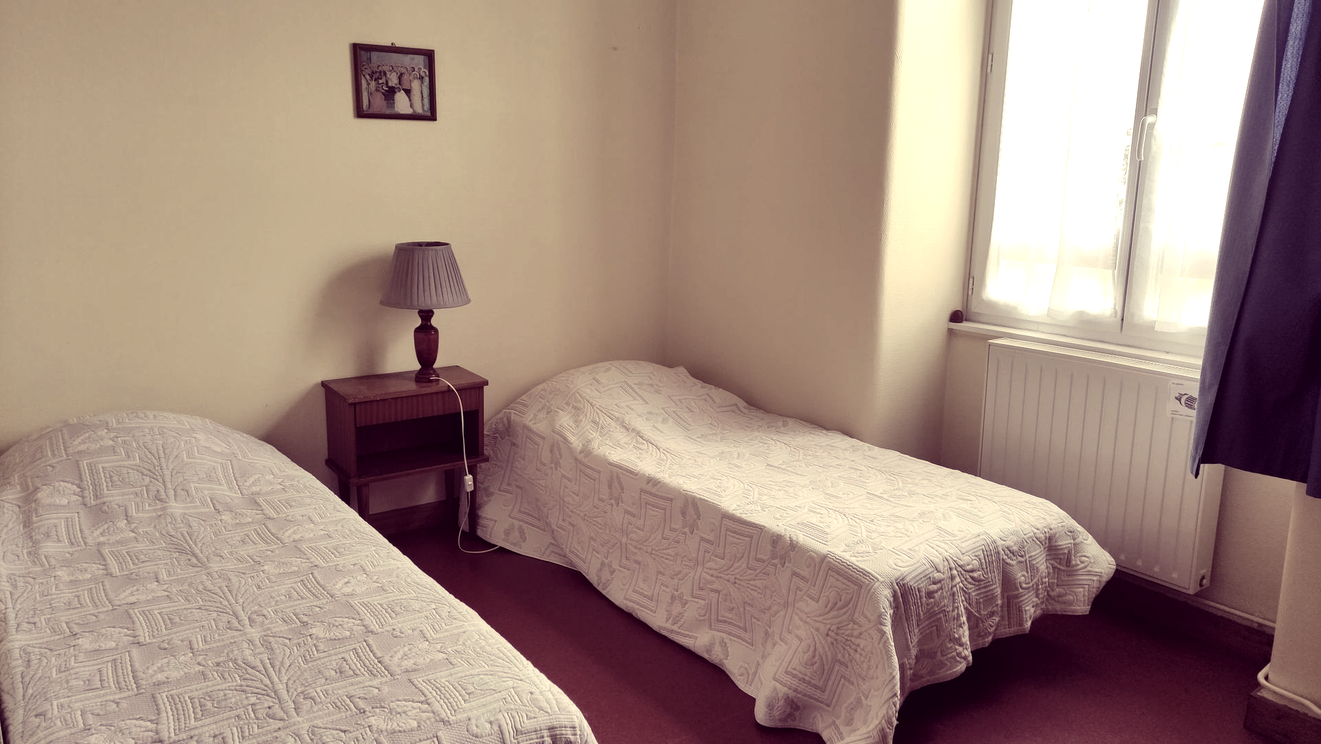 chambre double single Béthanie hôtellerie loire